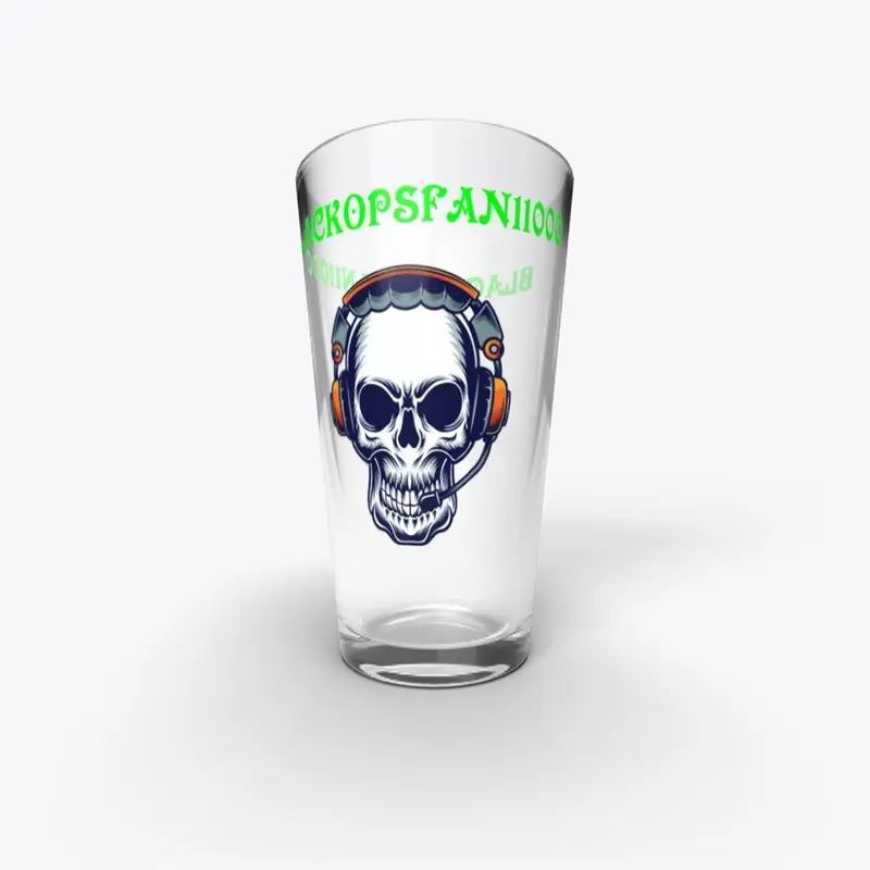 Headset Logo Pint Glass 