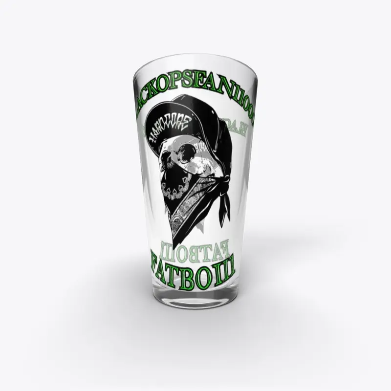 Skull Logo Pint Glass 